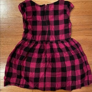 Gap Kids - Girl’s Black/Pink Checkered Dress